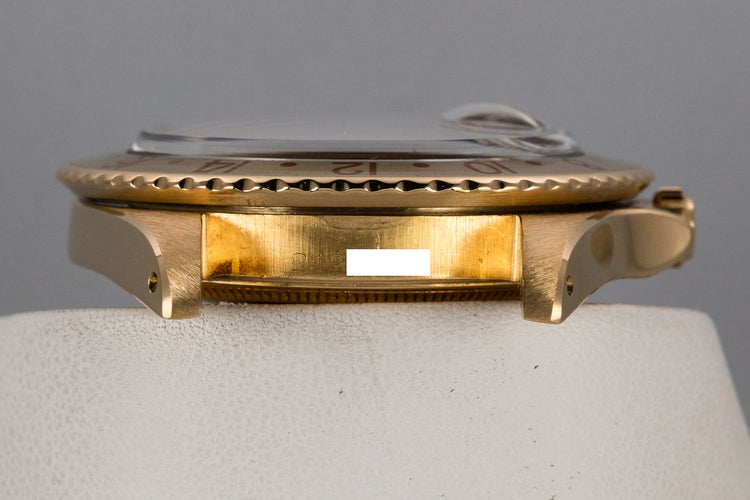 1969 Rolex 18K YG GMT-Master 1675 Matte Brown Nipple Dial