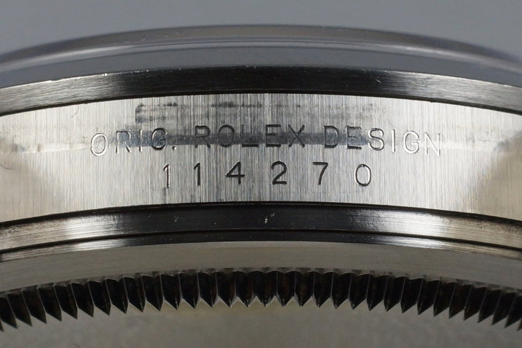 2007 Rolex Explorer 114270 with Box and Papers