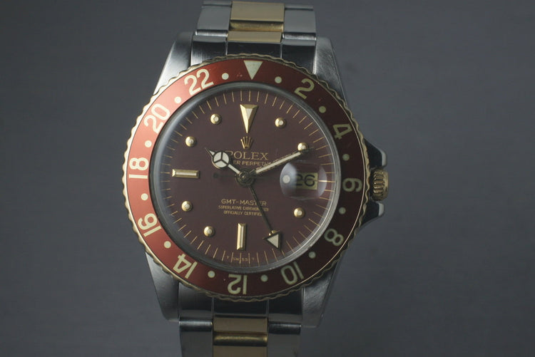 1978 Rolex Mens 1675F GMT with Box and French Papers