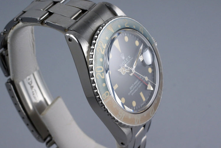 1970 Rolex GMT 1675 Mark I Dial with Box and Double Punched Papers