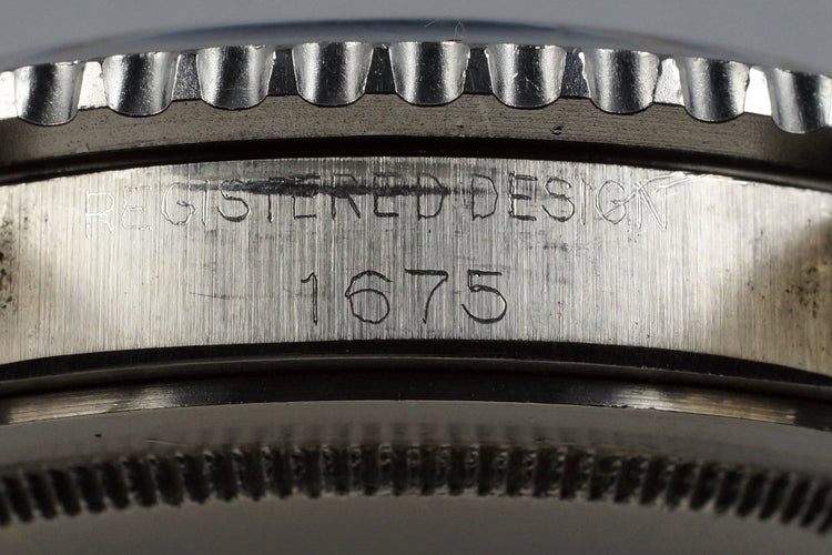1963 Rolex GMT 1675 PCG Gilt UNDERLINE Dial