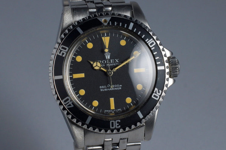 1970 Rolex Submariner 5513 Serif Dial