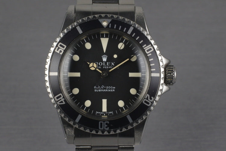 1970 Rolex Submariner 5513 Serif Dial