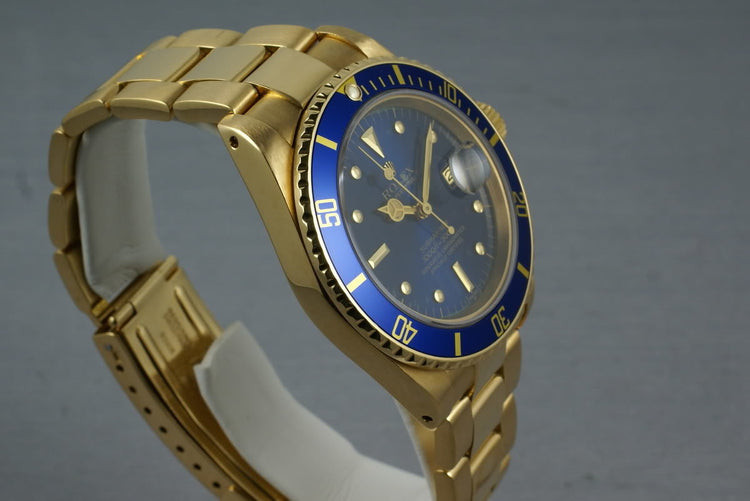 Submariner 18K 16808 Blue Nipple Dial