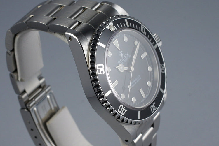 2002 Rolex Submariner 14060M with Box and Papers