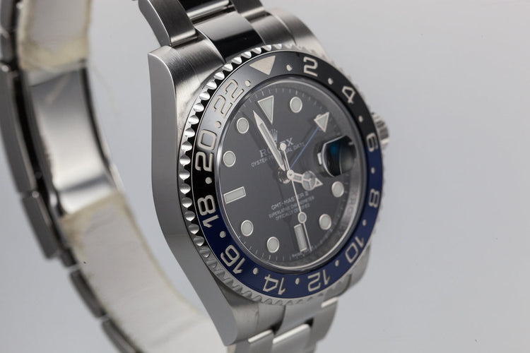 2017 Rolex GMT-Master II 116710 BLNR "Batman" with Box and Papers