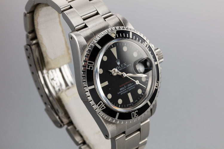 1971 Rolex Red Submariner 1680 with Mk V Dial