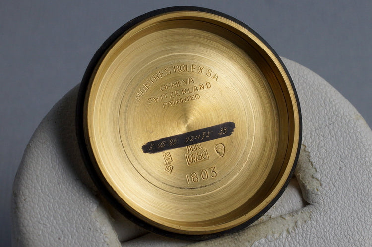 1970 Rolex YG Day-Date 1803 ‘Wide Boy’ Dial