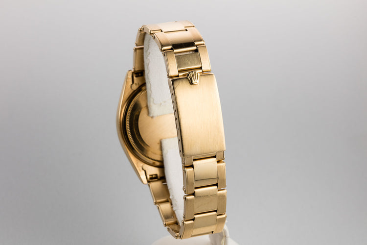 1960 Rolex 18K YG Day-Date 1803 with Matte Champagne Dial and Oyster Bracelet