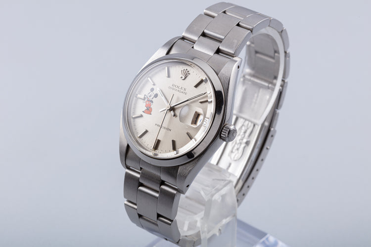 1977 Rolex Oyster Date Precision 6694 with Mickey Mouse and Box & Papers