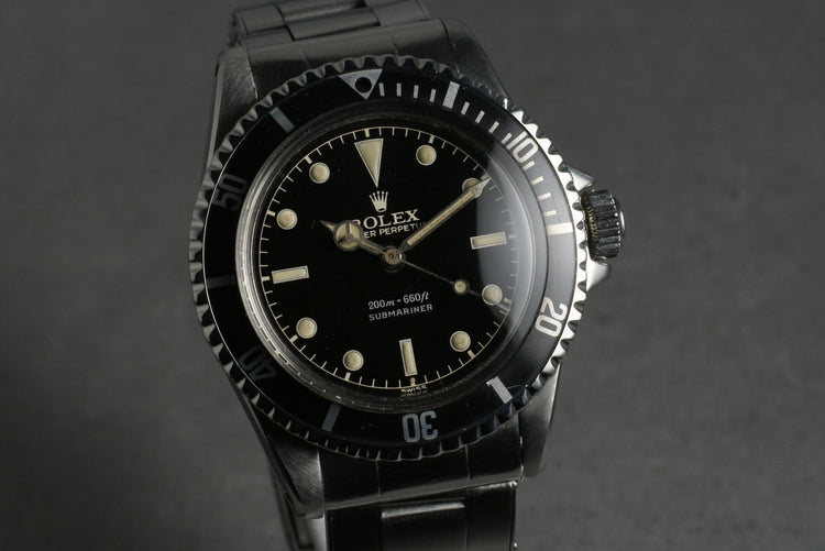 1962 Rolex Submariner 5512 PCG with Gilt Glossy Chapter Ring Dial