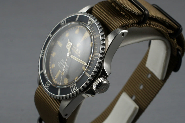 1960 Rolex Submariner 5512 PCG with Beautiful Silver 4 Line Dial