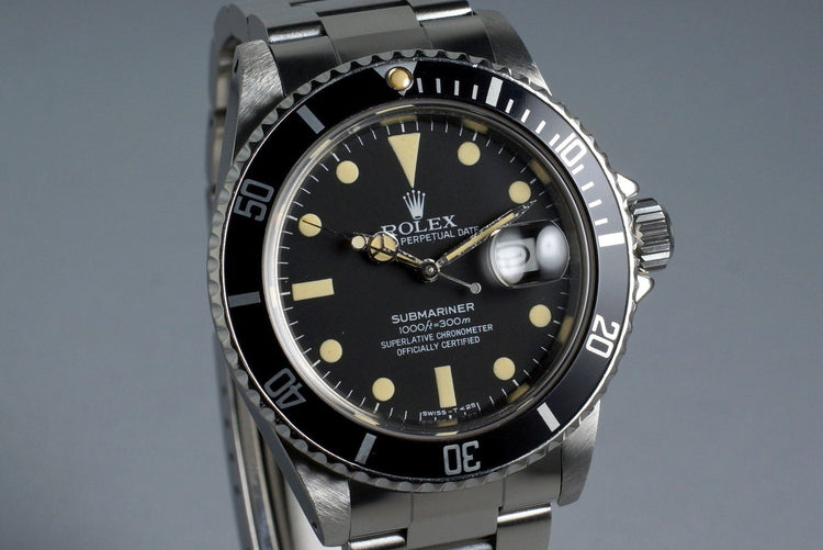 1981 Rolex Submariner 16800 with RSC Papers