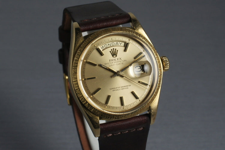 1972 Rolex 18K YG Bark Day-Date 1807