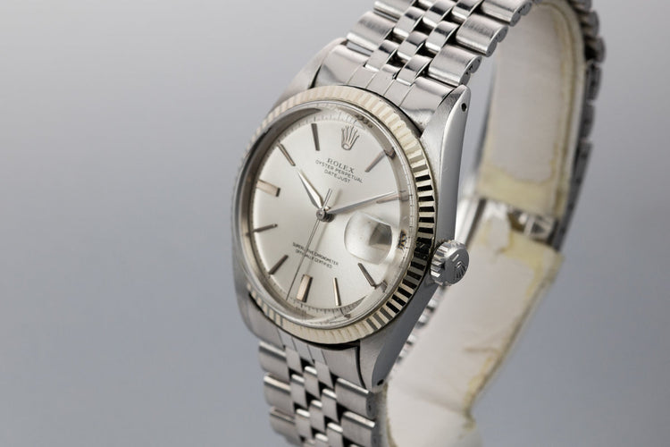1964 Rolex DateJust 1601 with No Lume Silver Dial