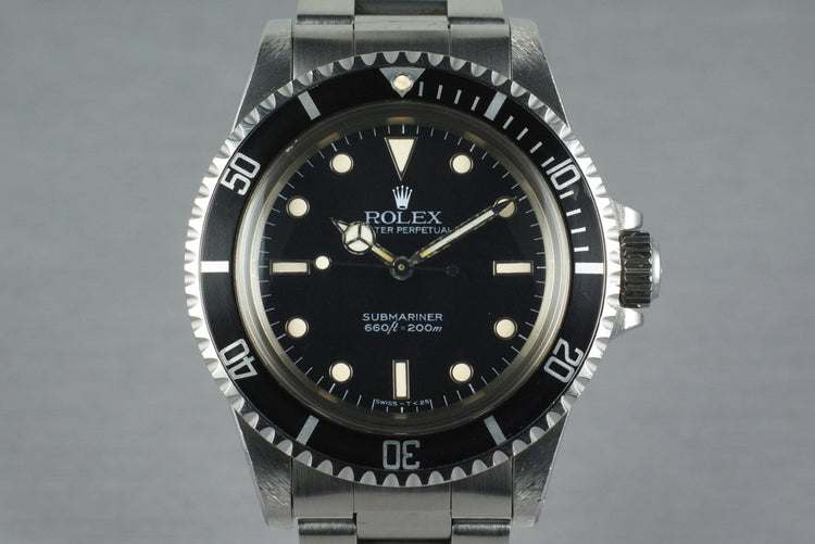 1985 Rolex Submariner 5513 with Spider Dial