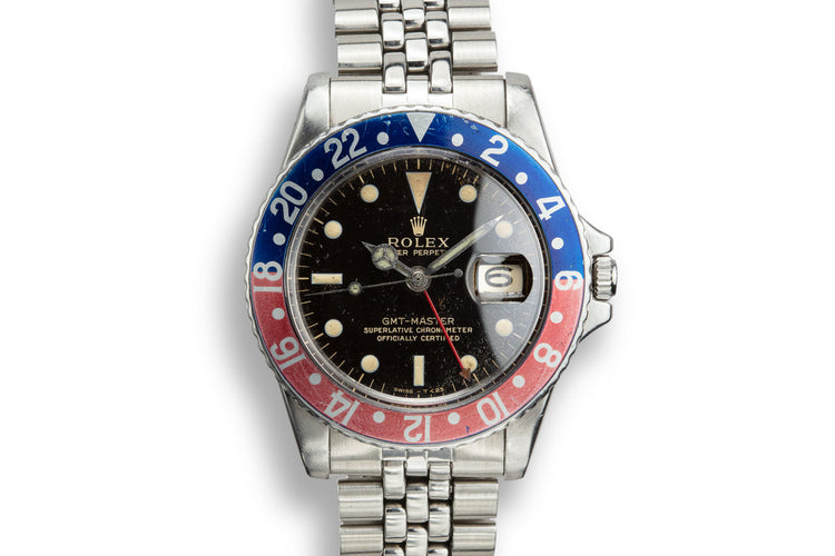 1965 Rolex GMT-Master 1675 Gilt Dial with Box and Papers