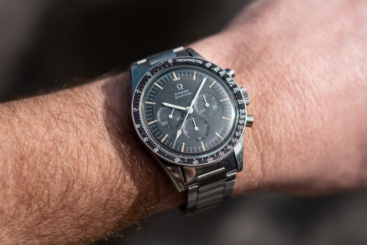 1967 Omega Straight Lug Pre-Moon Speedmaster Professional 105.003 with Extract from the Archives Paper and Case