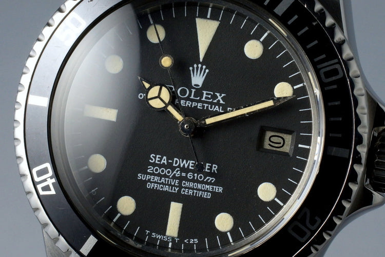 1978 Rolex Sea Dweller 1665 Rail Dial