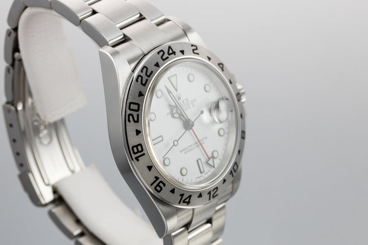 2005 Rolex Explorer II 16570 White Dial with Box and Papers