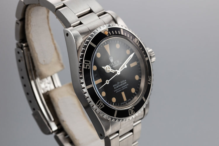 1975 Rolex Submariner 5512 with Serif Dial