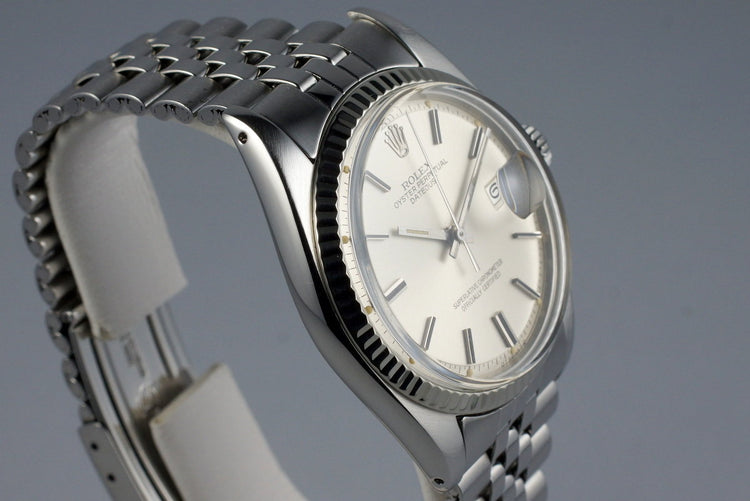1972 Rolex Datejust 1601 Silver Sigma Dial