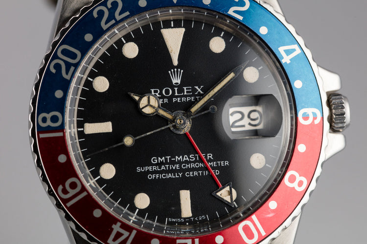 1968 Rolex GMT-Master 1675 "Pepsi" with Mark 1 Matte Dial