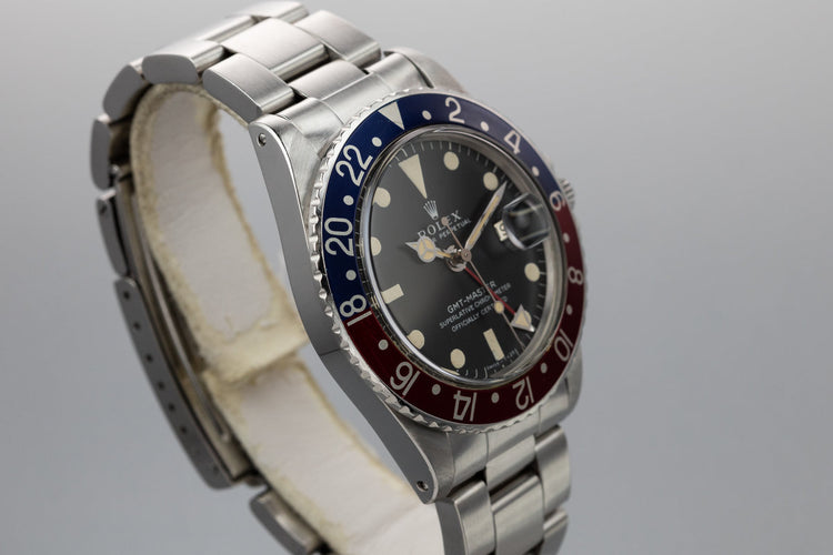 1967 Rolex GMT-Master 1675 "Pepsi" with Box and Rolex Service Papers.