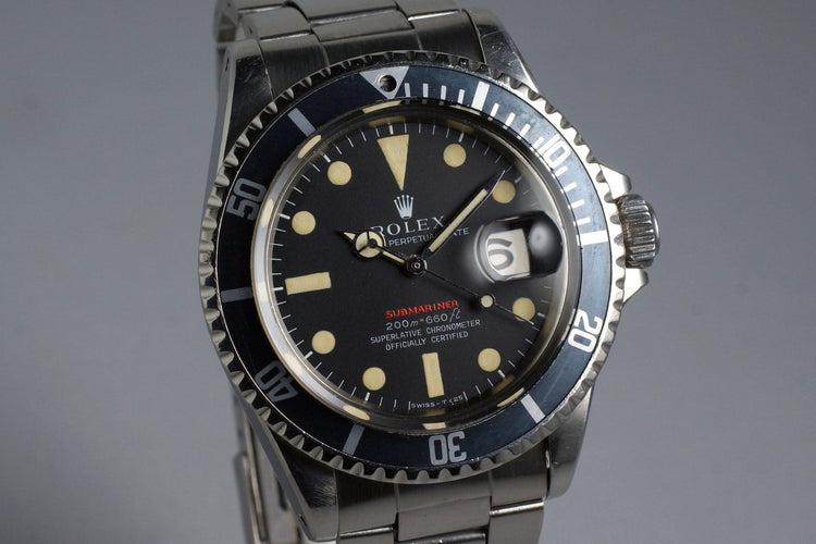 1969 Rolex Red Submariner 1680 Mark II Meters First