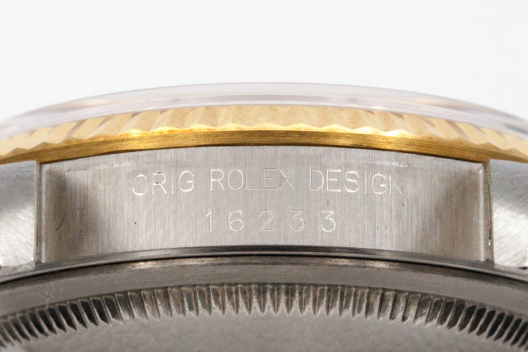 1991 Rolex Two Tone DateJust 16233 Silver Dial