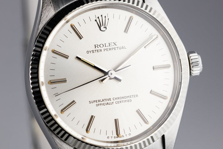 1972 Rolex Oyster Perpetual 1005 Silver Dial