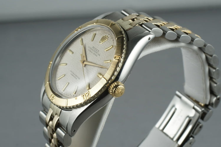 1954 Rolex Turn-O-Graph 18K/SS 6202 with White Waffle Dial