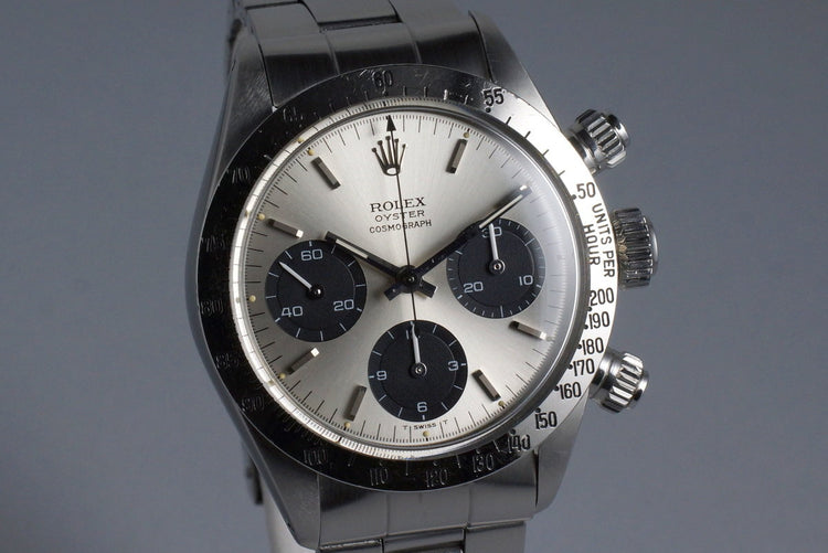 1972 Rolex Daytona 6265 Silver Dial with Box and Papers