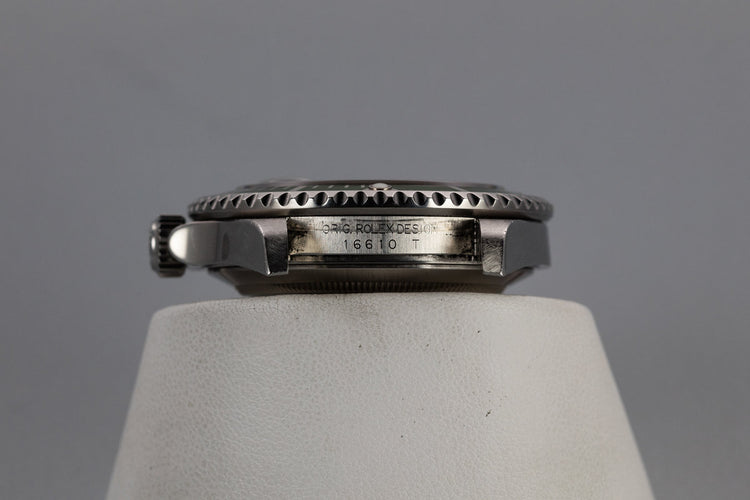 2006 Rolex Anniversary Green Submariner 16610LV with Box and Lime Green Bezel