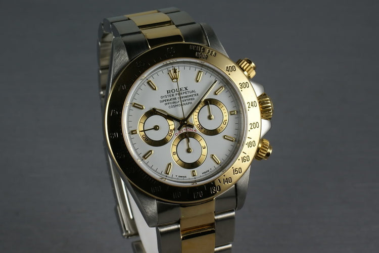 Rolex 18K/SS Zenith Daytona 16523 with Rolex Service Papers