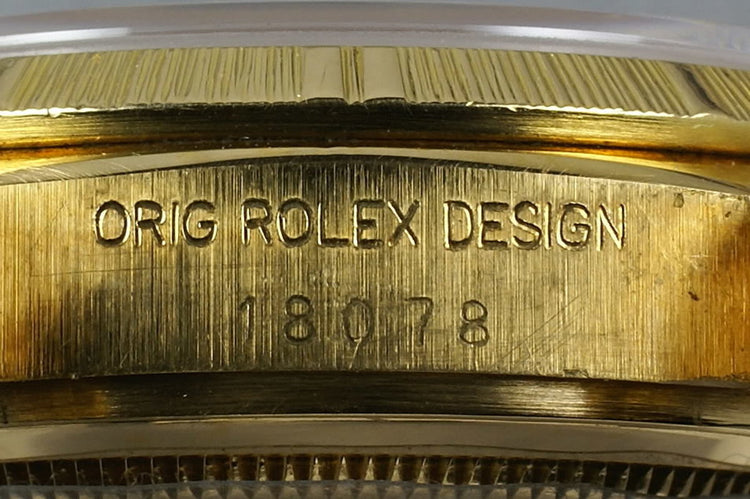 President 18078 bark finish with black factory Diamond Dial