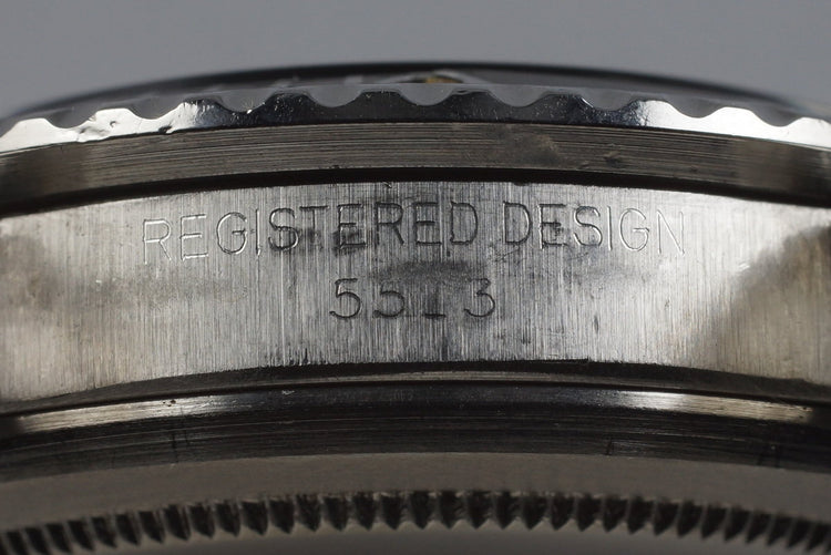 1970 Rolex Submariner 5513 Serif Dial