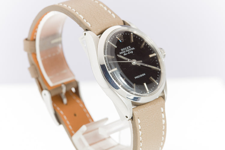 1972 Rolex Oyster Perpetual Air King Precision 5500 Glossy Black Dial