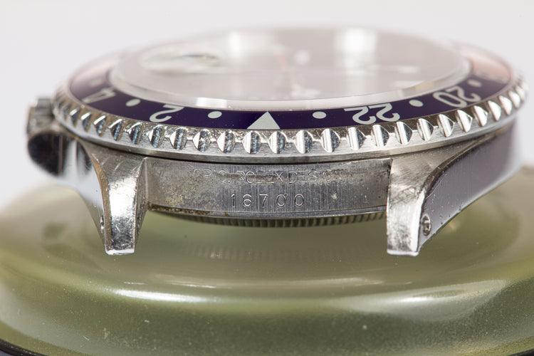 1995 Unpolished Rolex GMT Master 16700 Faded Pepsi Bezel & Tritium Dial