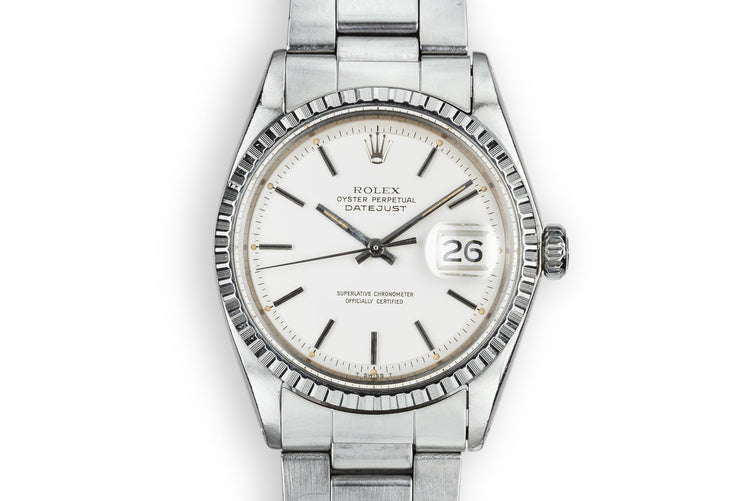 1970 Rolex DateJust 1603 with Matte Silver Dial