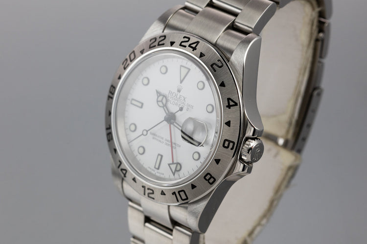 2005 Rolex Explorer II 16570 White Dial with Box and Papers