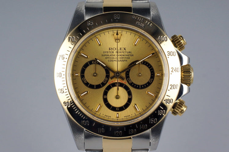 1997 Rolex Two Tone Zenith Daytona 16523 with Box and Papers