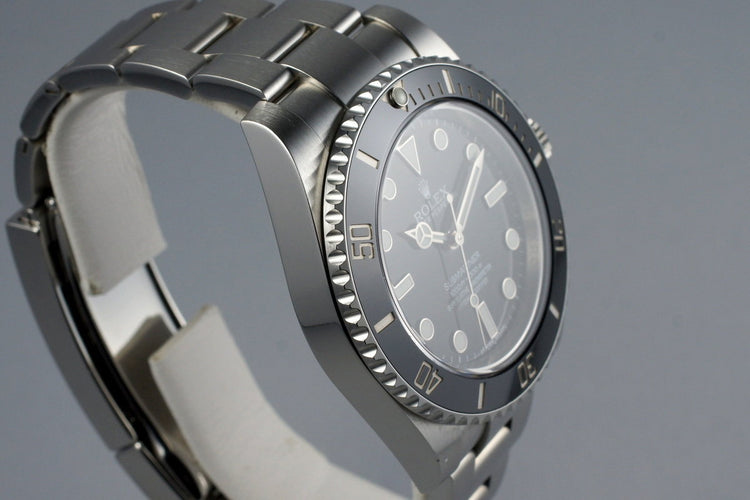 2015 Rolex Submariner 114060 with Box and Papers