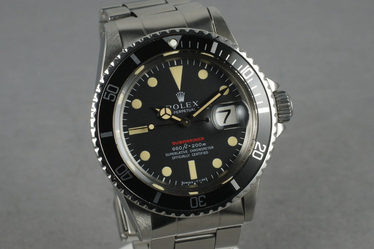 1972 Rolex Red Submariner 1680 Mark 4