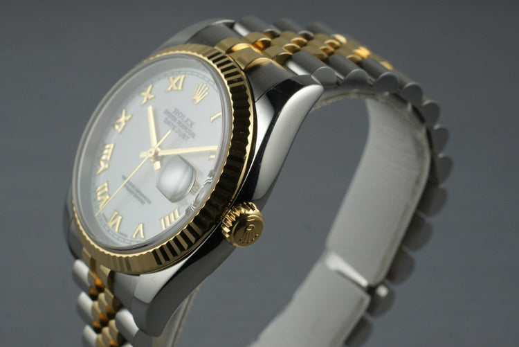 2003 Rolex Two Tone DateJust 116233 with Box and Papers