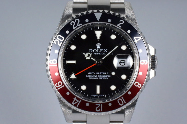 1999 Rolex GMT II 16710 with Box and Papers