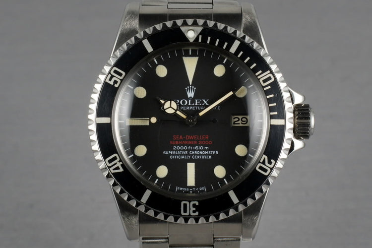 Rolex Double Red Sea Dweller Ref: 1665 Mark III with punched papers
