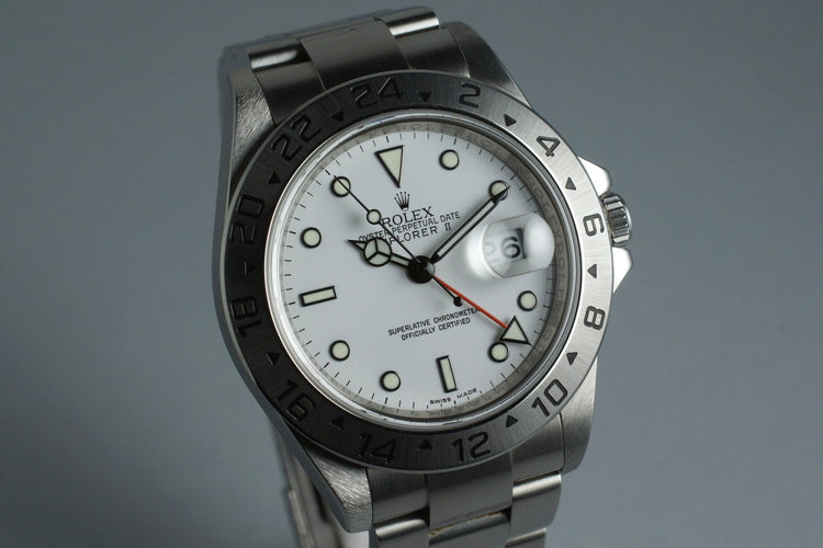 2007 Rolex Explorer II 16570 with 3186 Movement and Box and Papers