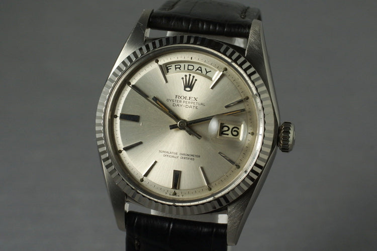 1968 Rolex WG Day-Date 1803 with Silver Dial