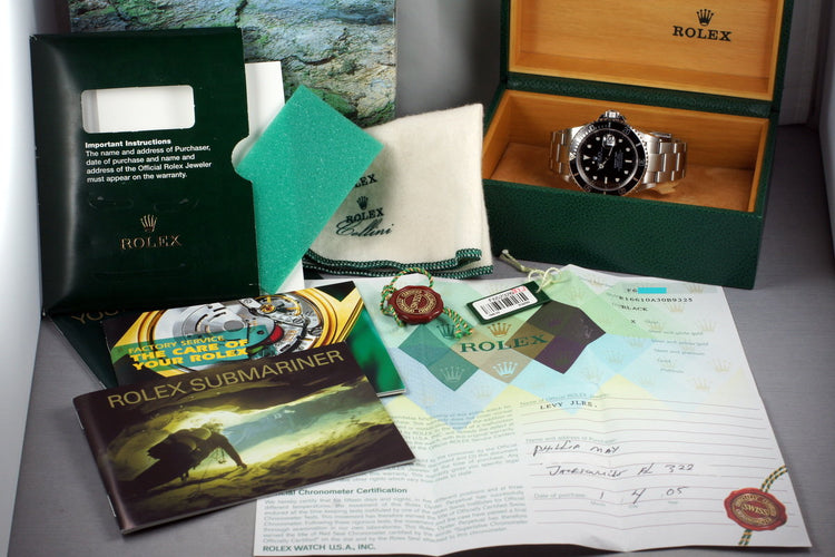 2003 Rolex Submariner 16610T with Box and Papers